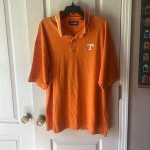 D5  Crable Sportswear Men's Orange Tennessee Polo Shirt
